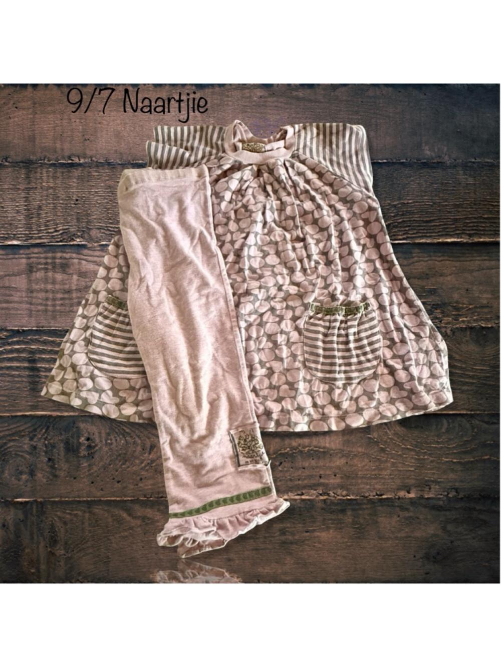 Size 7/9 Naartjie Wonky Hearts Set